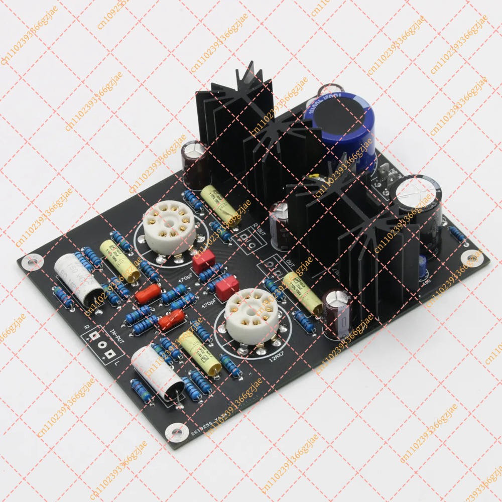 لوحة مكبر صوت أنبوبي 12AX7 ECC - مراجعة Tube Preamp 12Ax7 Phono وسعره