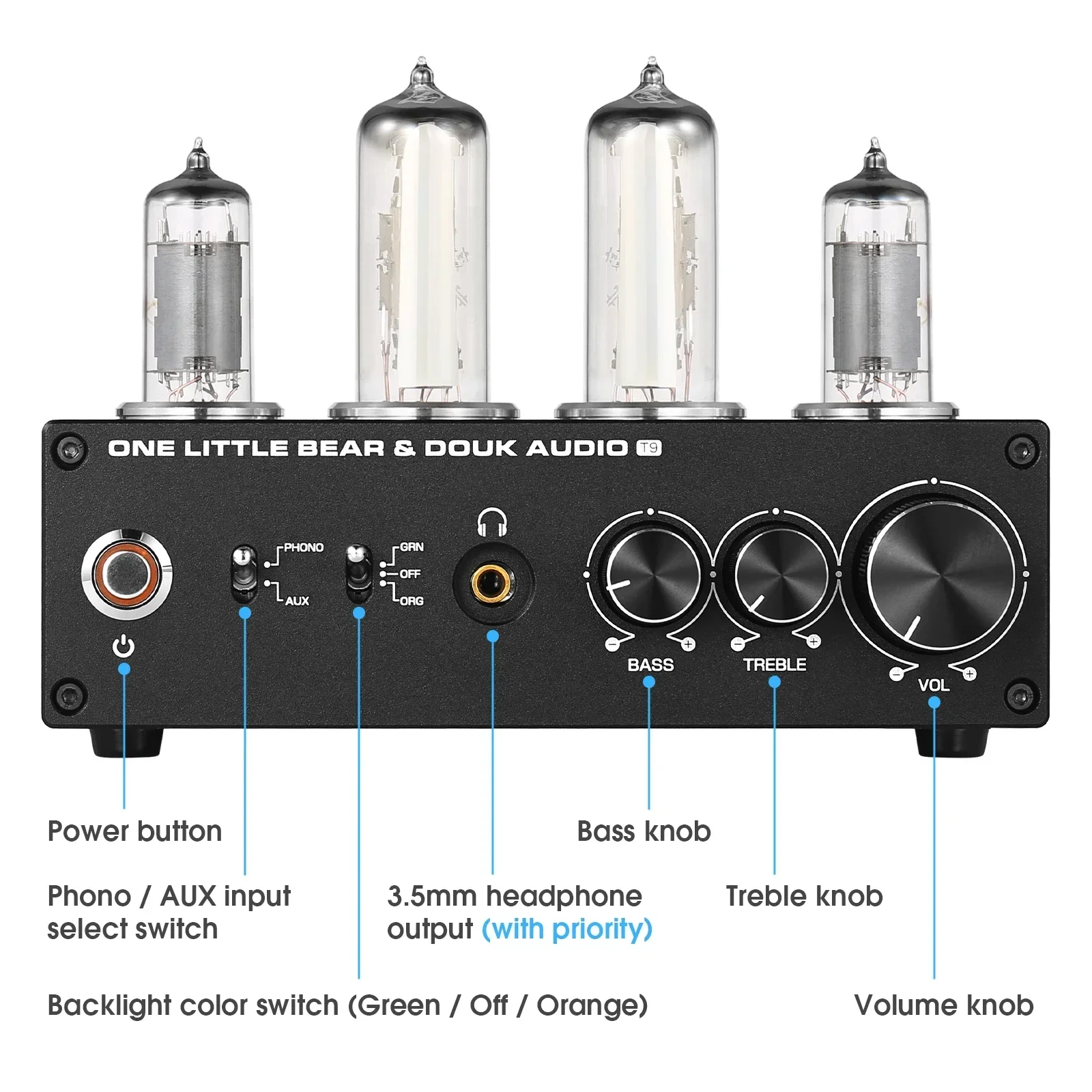 مضخم صوت Douk Audio Mini 6E2 س - مراجعة Tube Phono Stage Mm Mc وسعره