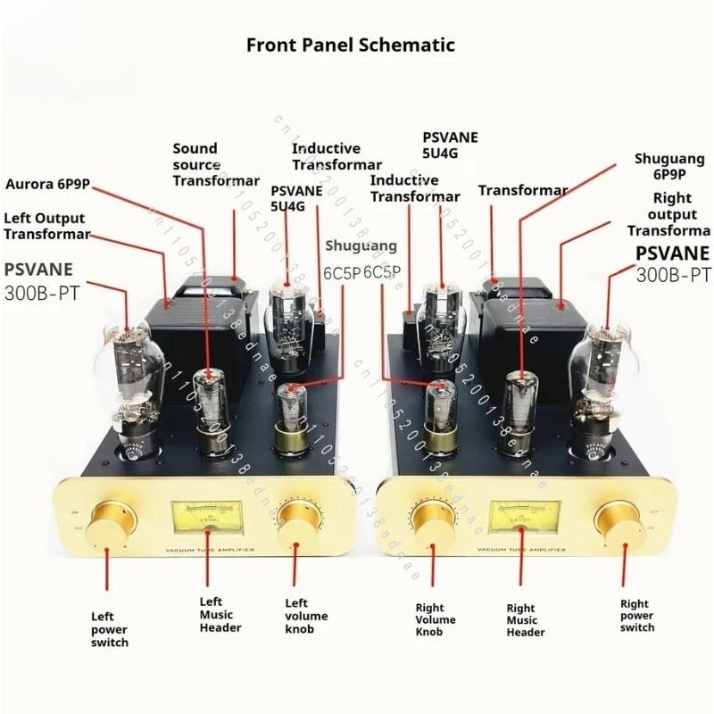 طقم مضخم صوت أنبوبي 300B بـ 8  - مراجعة Tube Amplifier 300B Single Ended وسعره