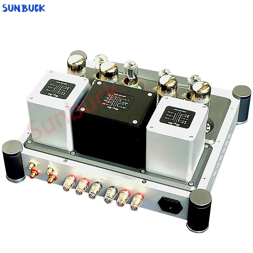 Sunbuck A40X2 6H8C 6SN7 دفع سح - مراجعة El34 Tube Amplifier 40W وسعره