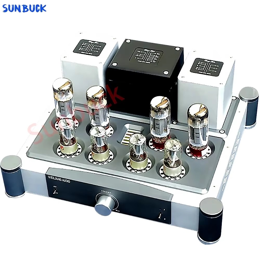 Sunbuck A40X2 6H8C 6SN7 دفع سح - مراجعة El34 Tube Amplifier 40W وسعره
