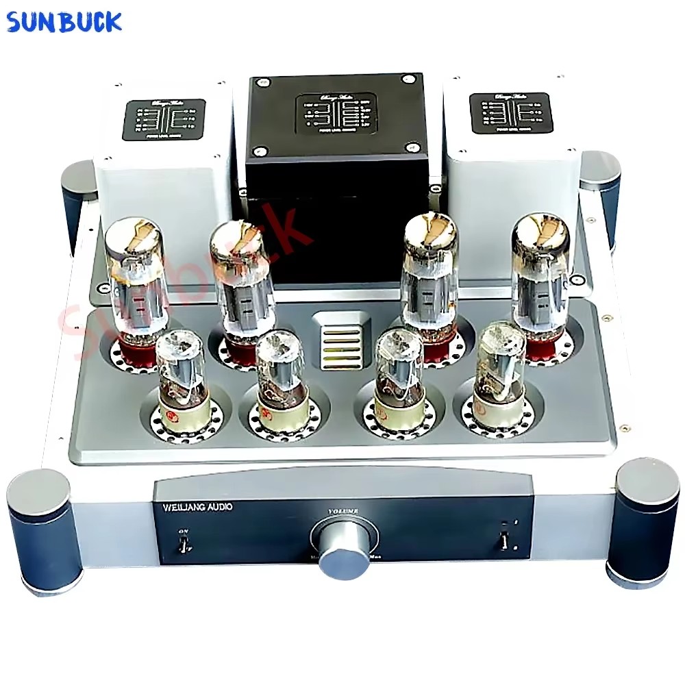 Sunbuck A40X2 6H8C 6SN7 دفع سح - مراجعة El34 Tube Amplifier 40W وسعره