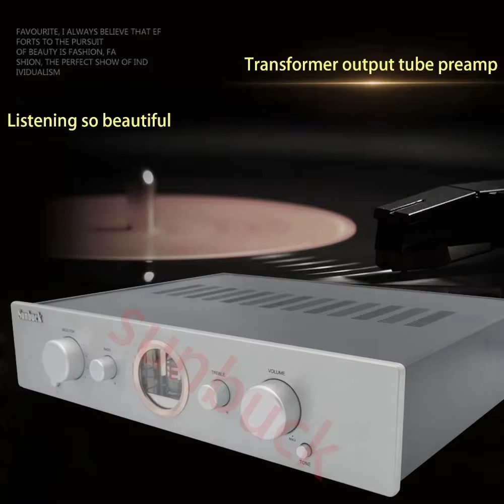 مضخم صوت فونو من سانباك بمخرج  - مراجعة Tube Preamp 12Ax7 Phono وسعره