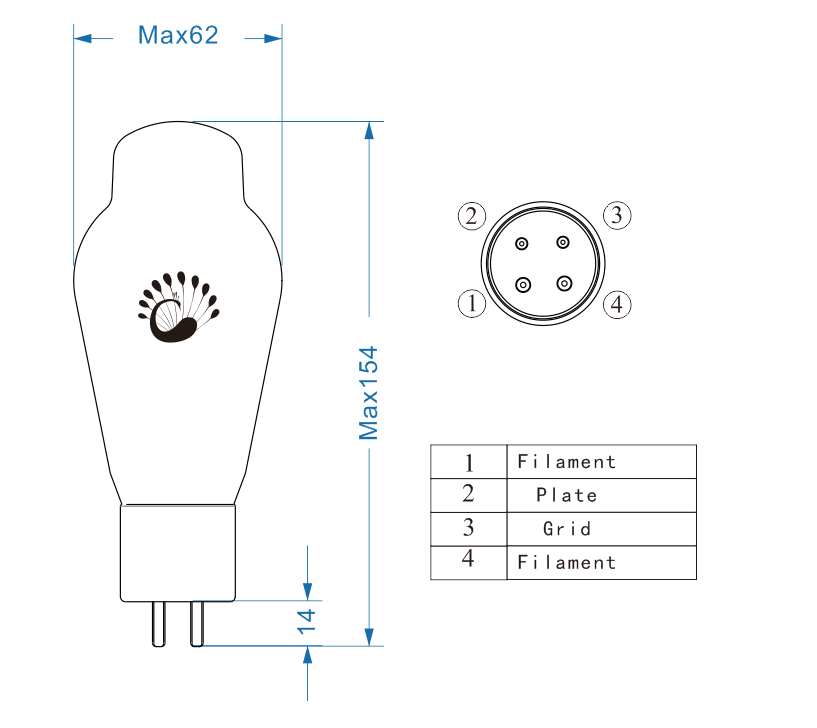 T-008 PSVANE أنابيب تفريغ 300B - مراجعة 300B Vacuum Tube Matched Pair وسعره