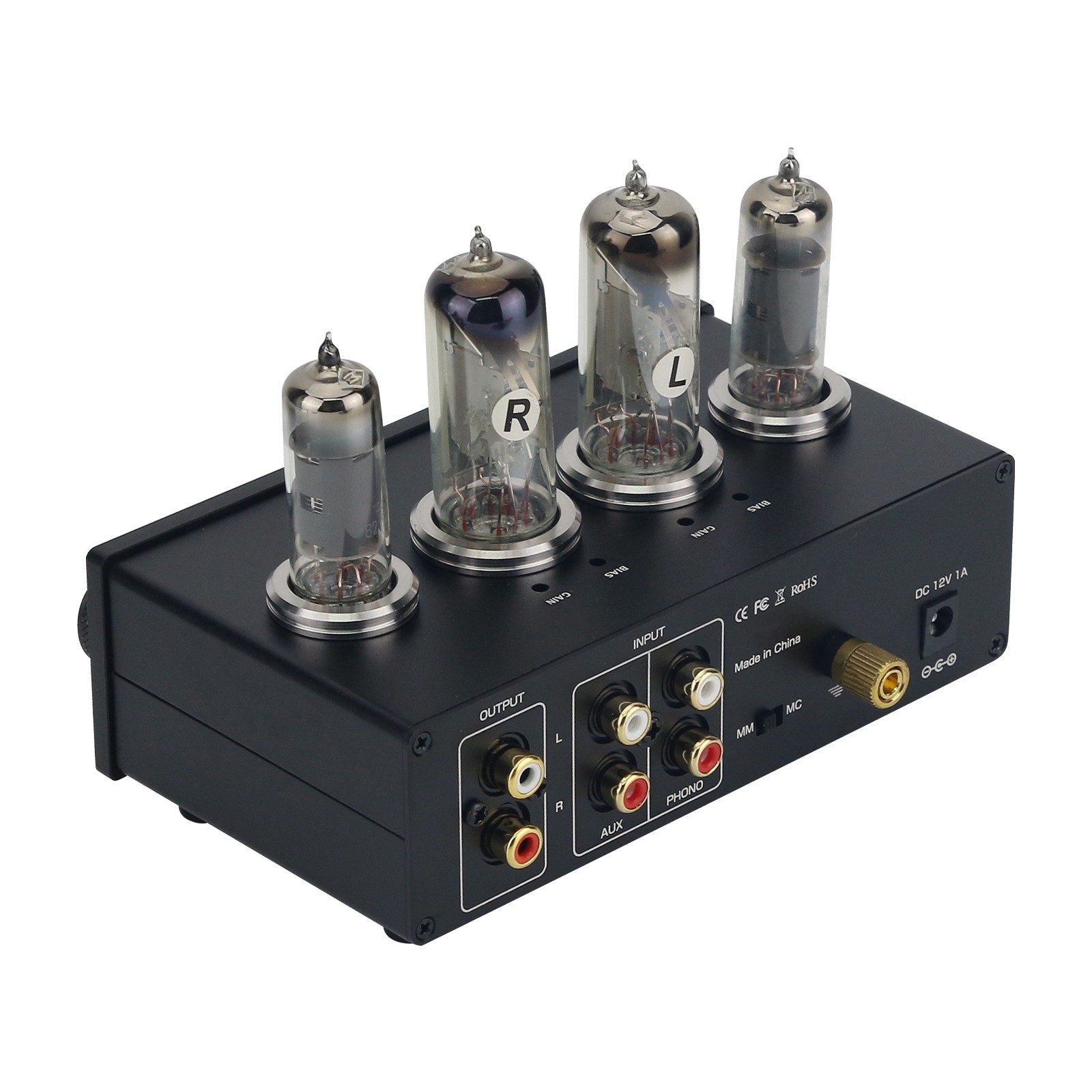 HiFiAMP T9 المضخم 2x6E2 HiFi م - مراجعة Tube Phono Stage Mm Mc وسعره
