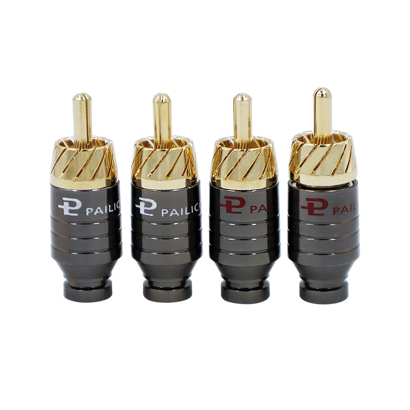 4 قطع من موصلات RCA الفاخرة لل - مراجعة Tube Headphone Amplifier Otl وسعره