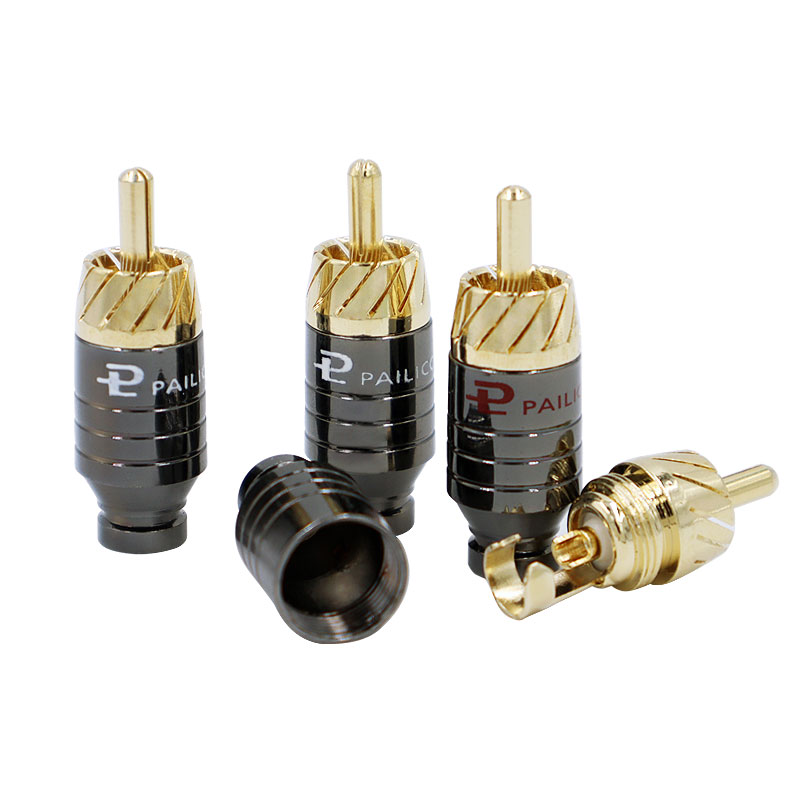 4 قطع من موصلات RCA الفاخرة لل - مراجعة Tube Headphone Amplifier Otl وسعره
